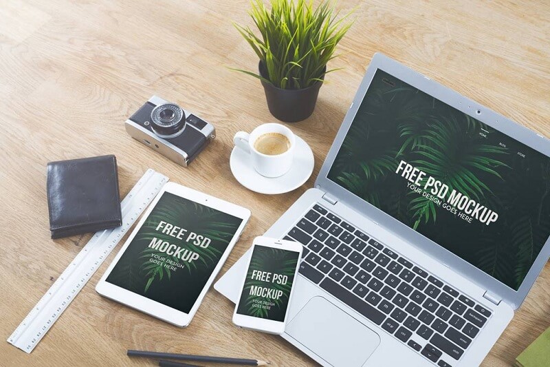 Apple Devices on Desk