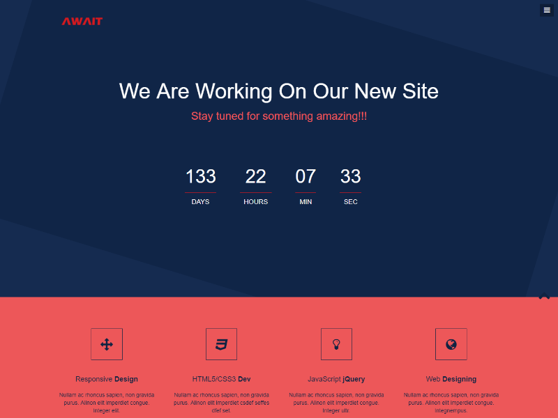 30 Best Free Coming Soon Html Website Templates 2021
