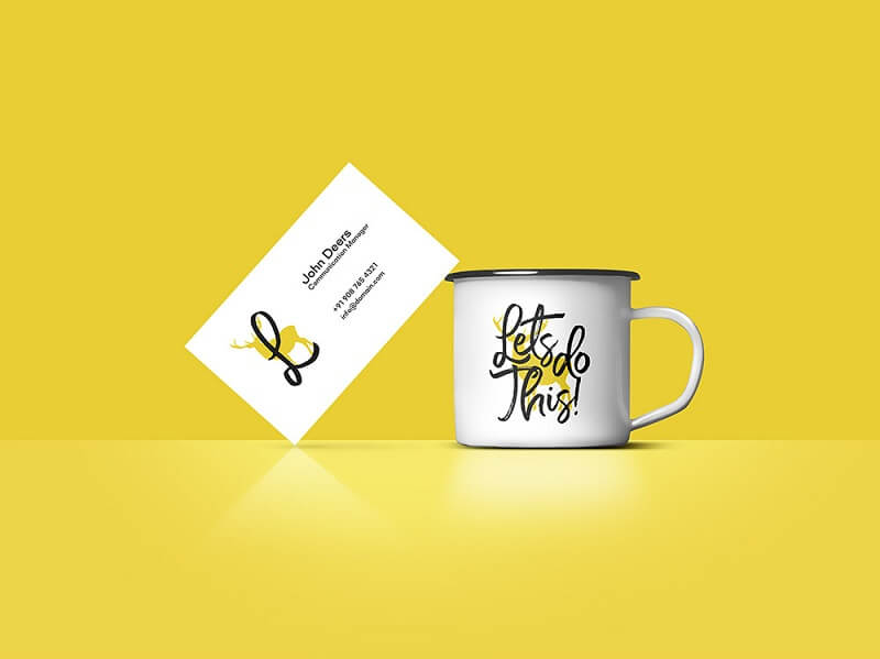 Business Card And Coffee Cup
