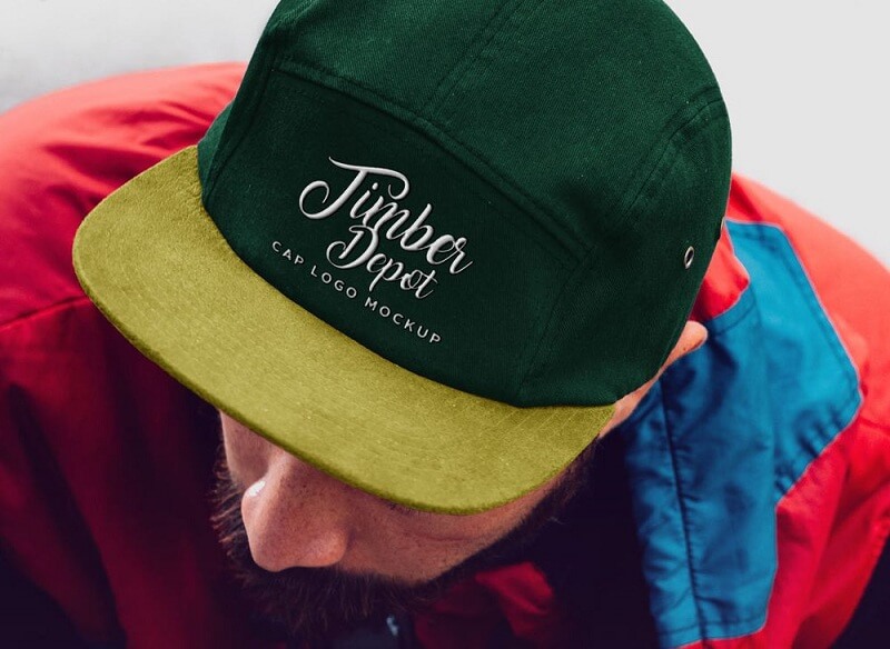 Cap With Realistic Embroidered Logo