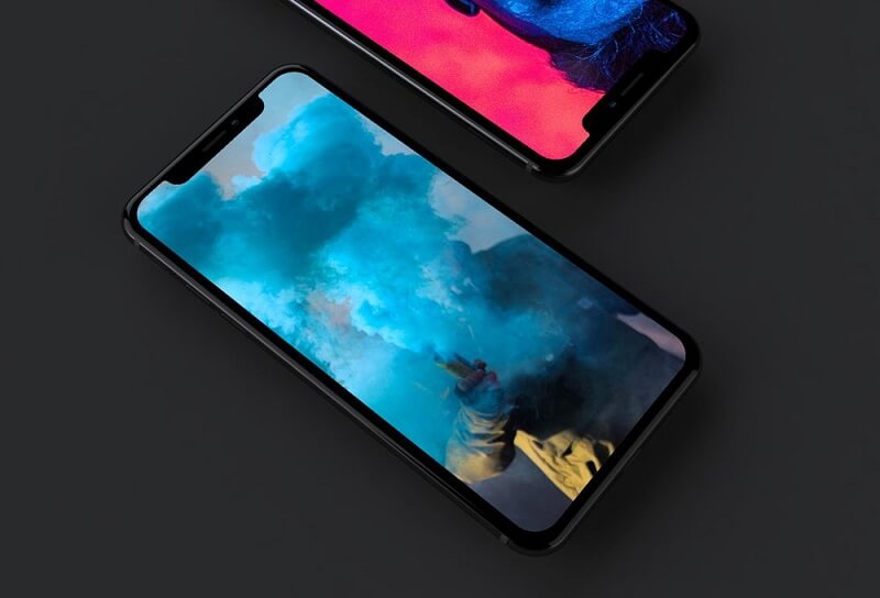 Floating iPhone X