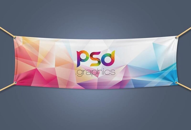 Street Banner Mockup Free Psd