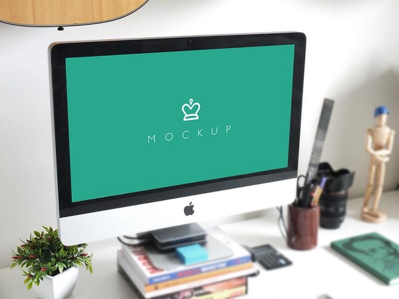 iMac on Home Desk