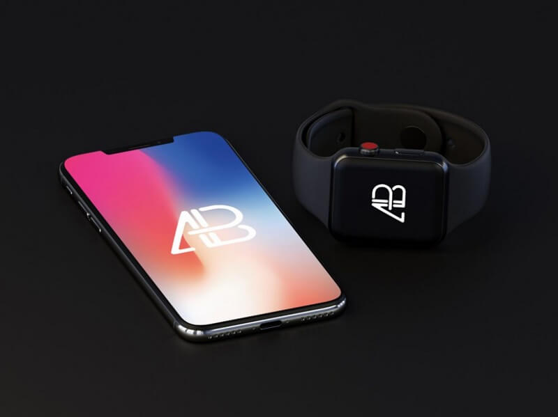 iPhone X with Apple Watch