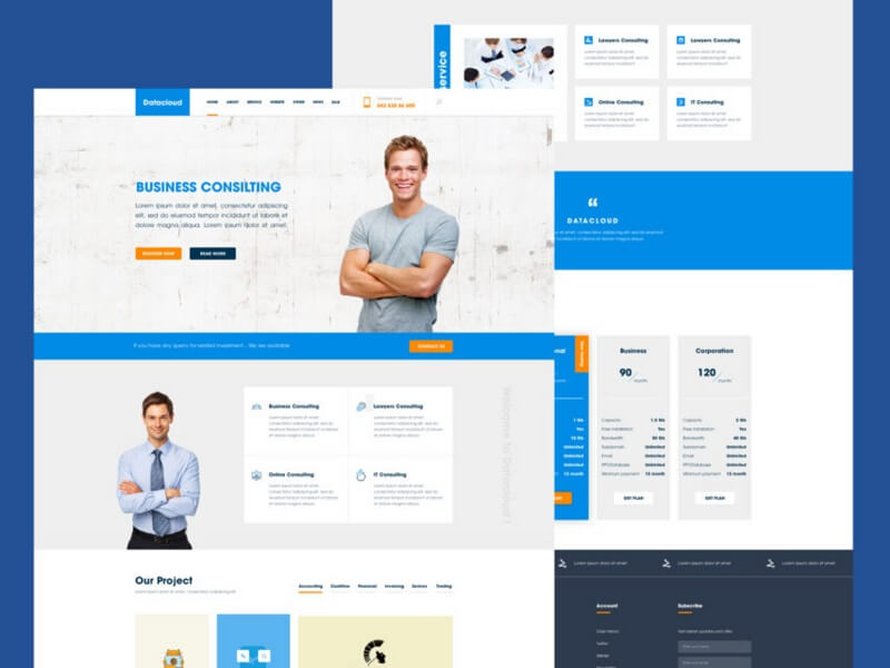 Business Consulting Website Template