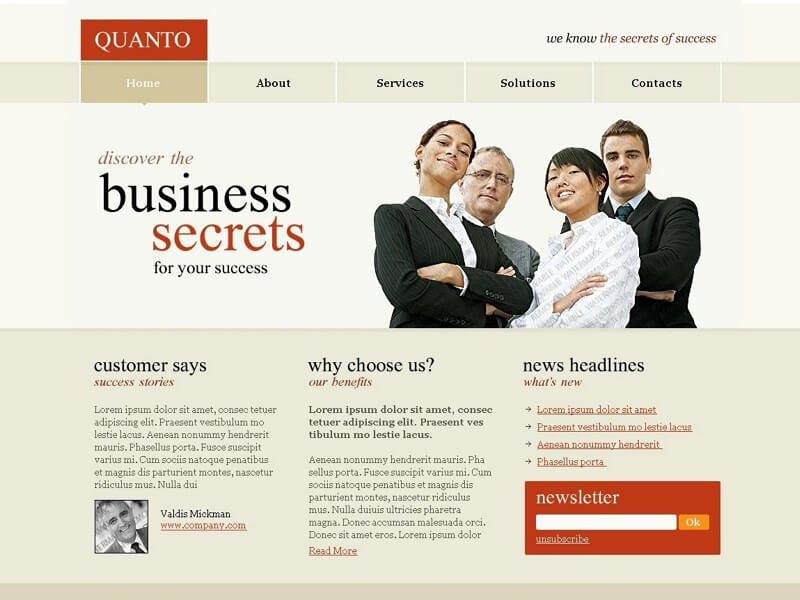 Business Services Website Template