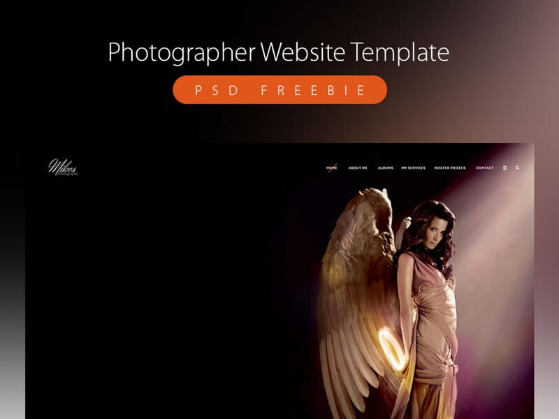 Clean Photographer Website Template