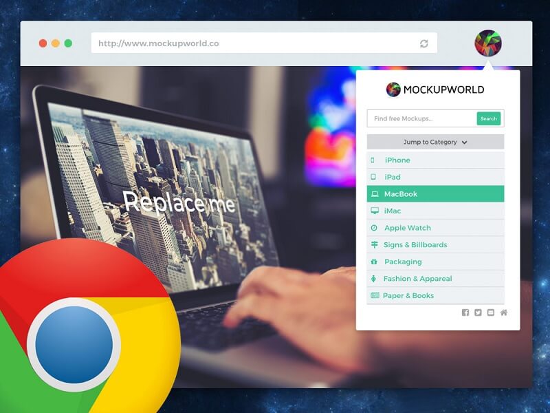 Mockup World Chrome Extension