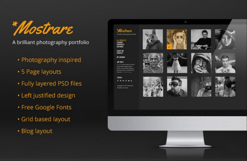15 Best Free Photography PSD Website Templates