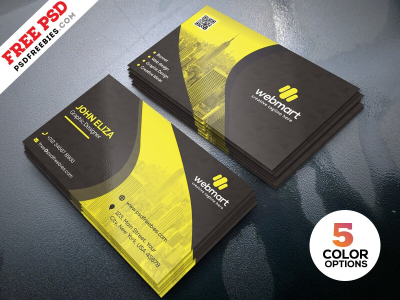 Business Card Template PSD Set
