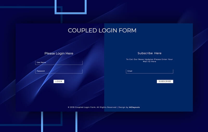 Coupled Login Form