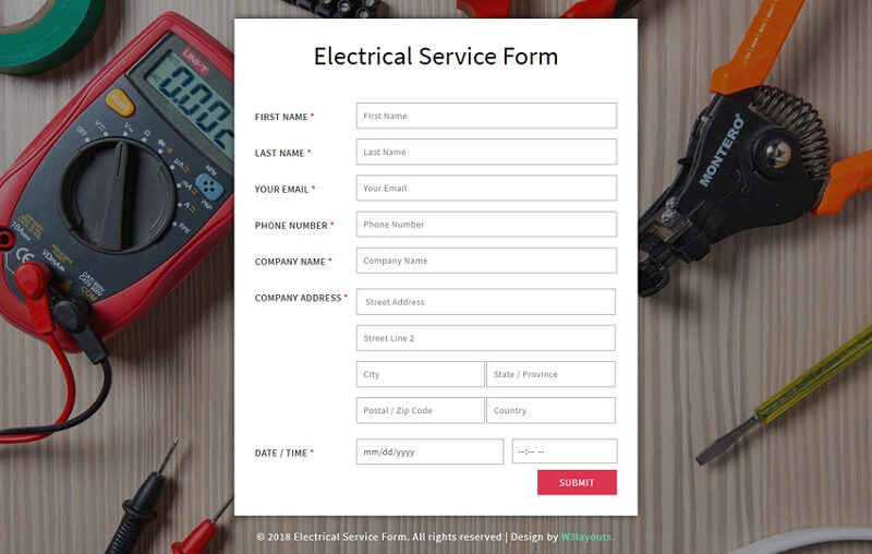 Electrical Service Form