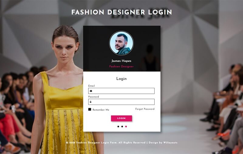 Fashion Designer Login