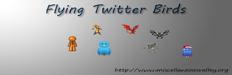 Flying Twitter Birds