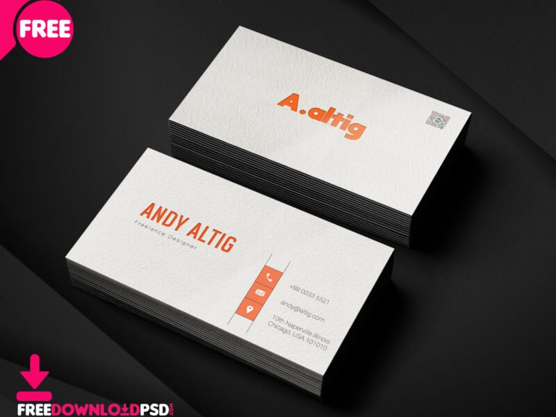 Freelance Business Card Template