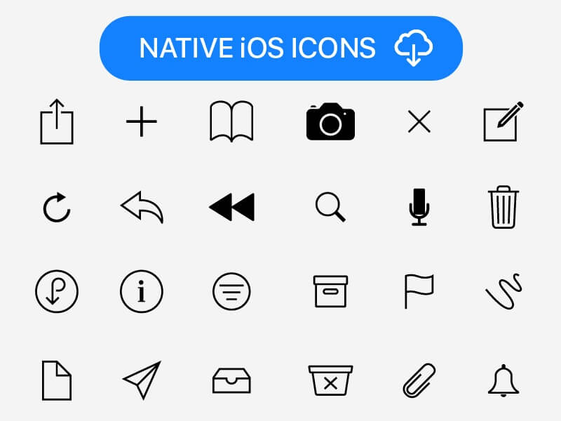 Native iOS Icons