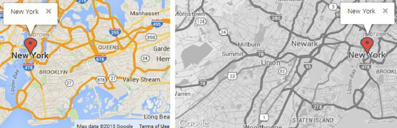 Responsive Styled Google Maps