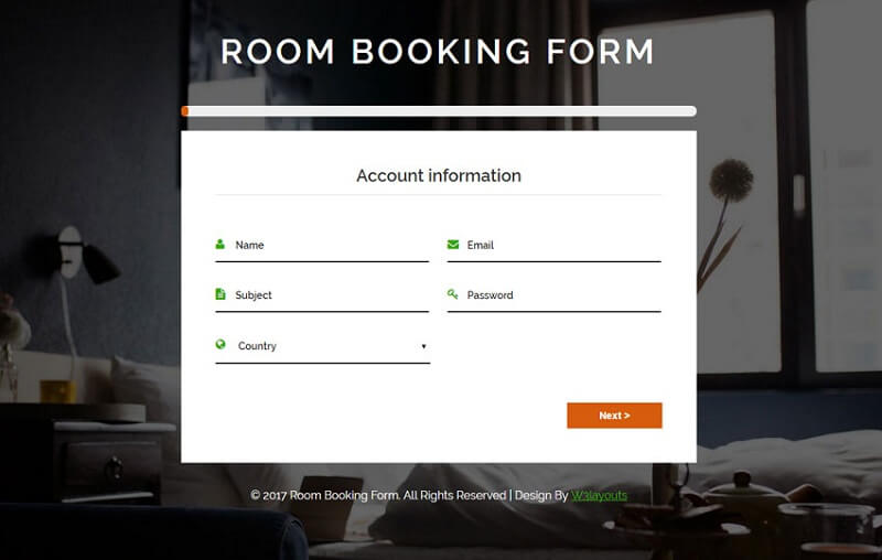 Room Booking Form