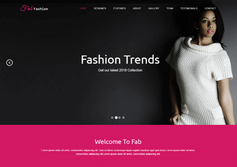 30 Best Free Fashion HTML Website Templates 2020