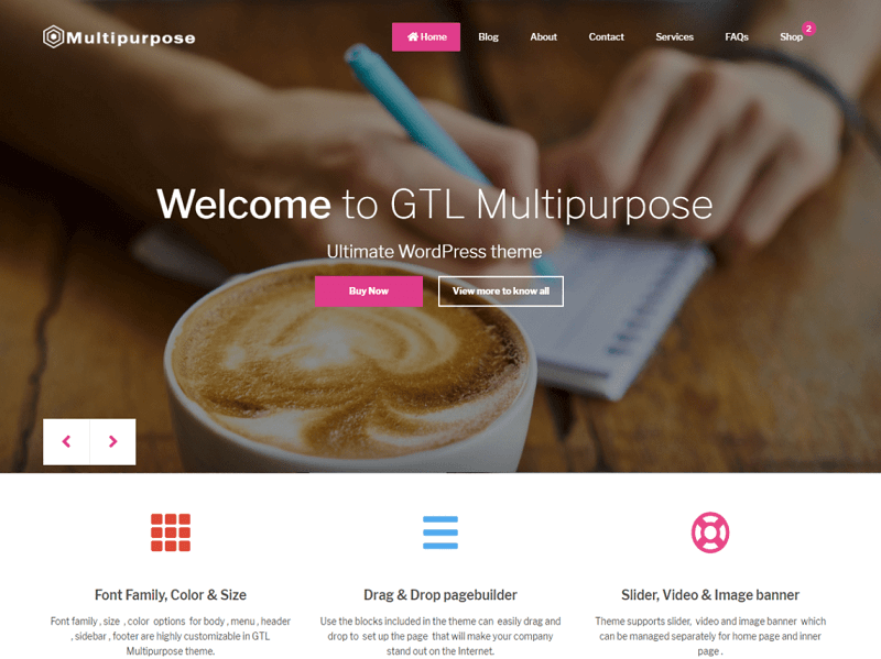 Free Multipurpose WordPress Themes