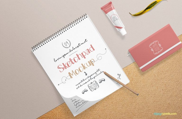 Download 21 Best Free Sketchbook Mockups For Creative Mind!