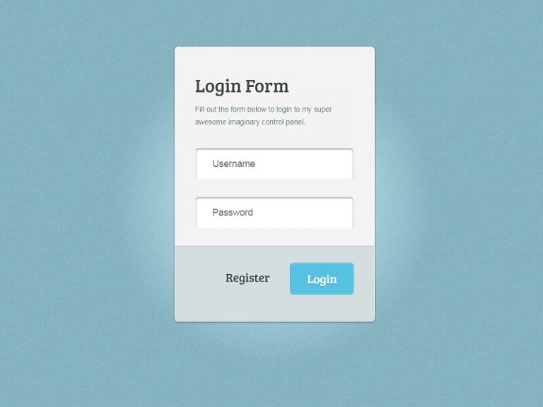 Amazing CSS3 Login Form.