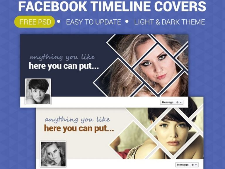 11 Best Free Facebook Timeline Cover PSD Templates