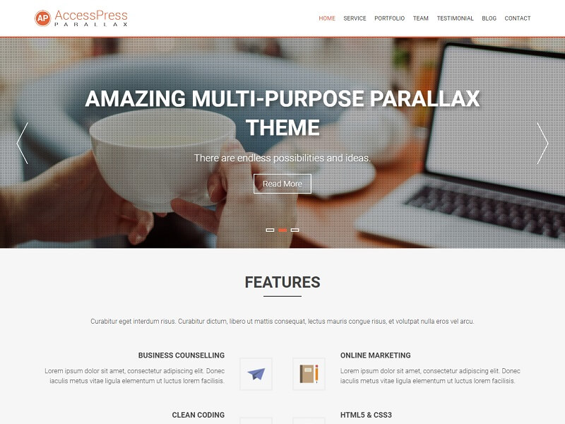 AccessPress Parallax