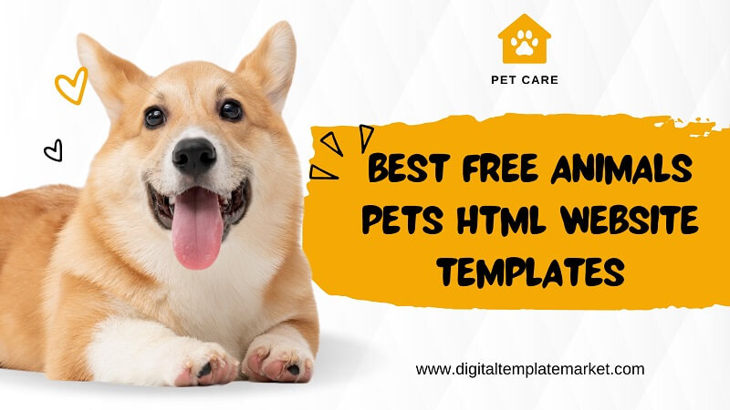 Free Animals Pets HTML Website Templates