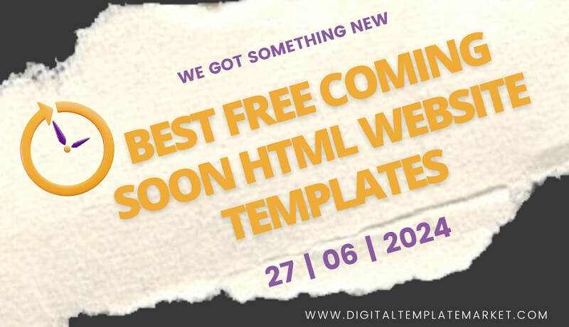 Free Coming Soon HTML Website Templates
