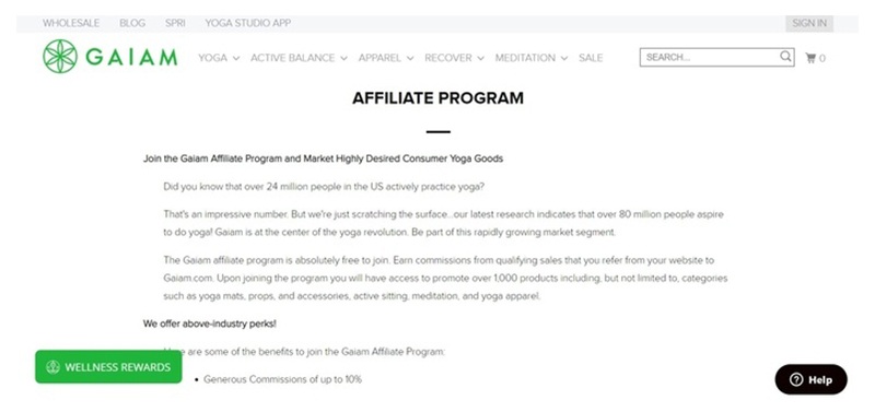 Gaiam Affiliate