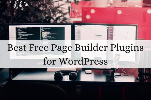 best Free page builder plugins for WordPress websites