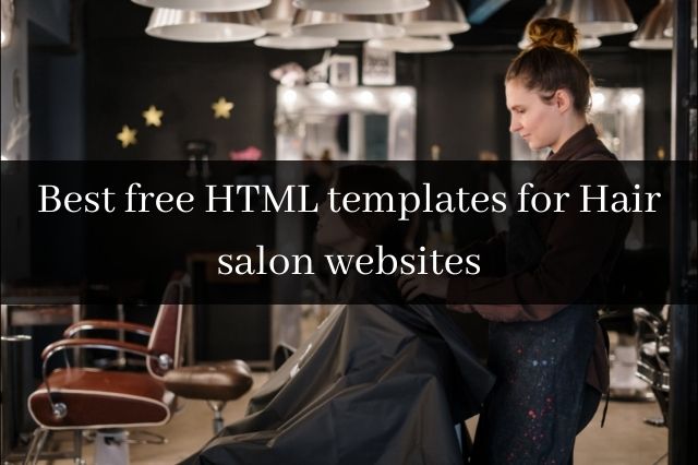 Best free HTML templates for Hair salon websites