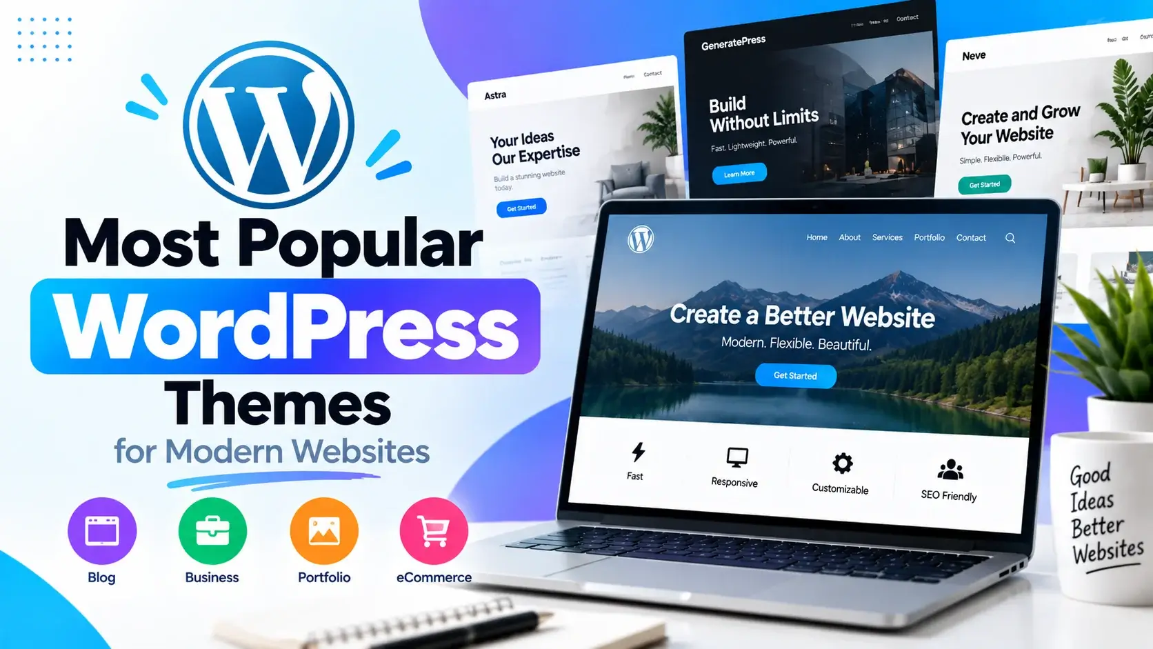 Most Popular WordPress Themes for Modern Websites