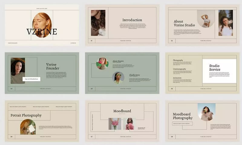 Vzrine — Person Powerpoint Template
