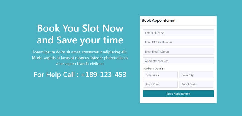 Free Hospital Appointment Website Template