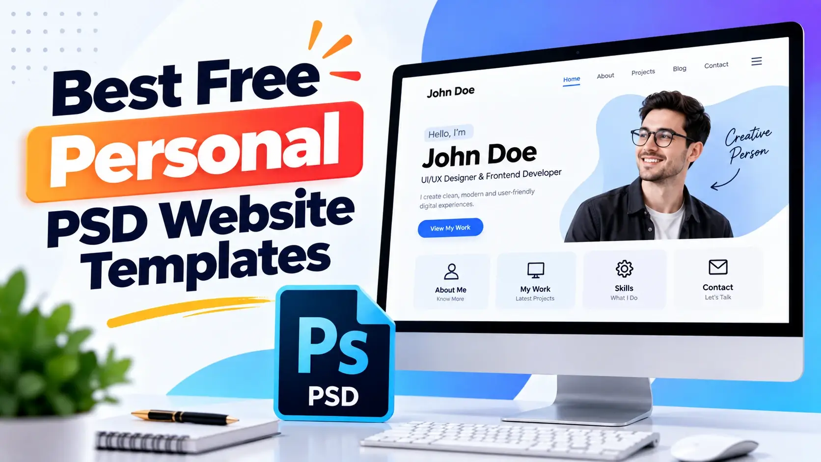 Best Free Personal PSD Website Templates for Designers