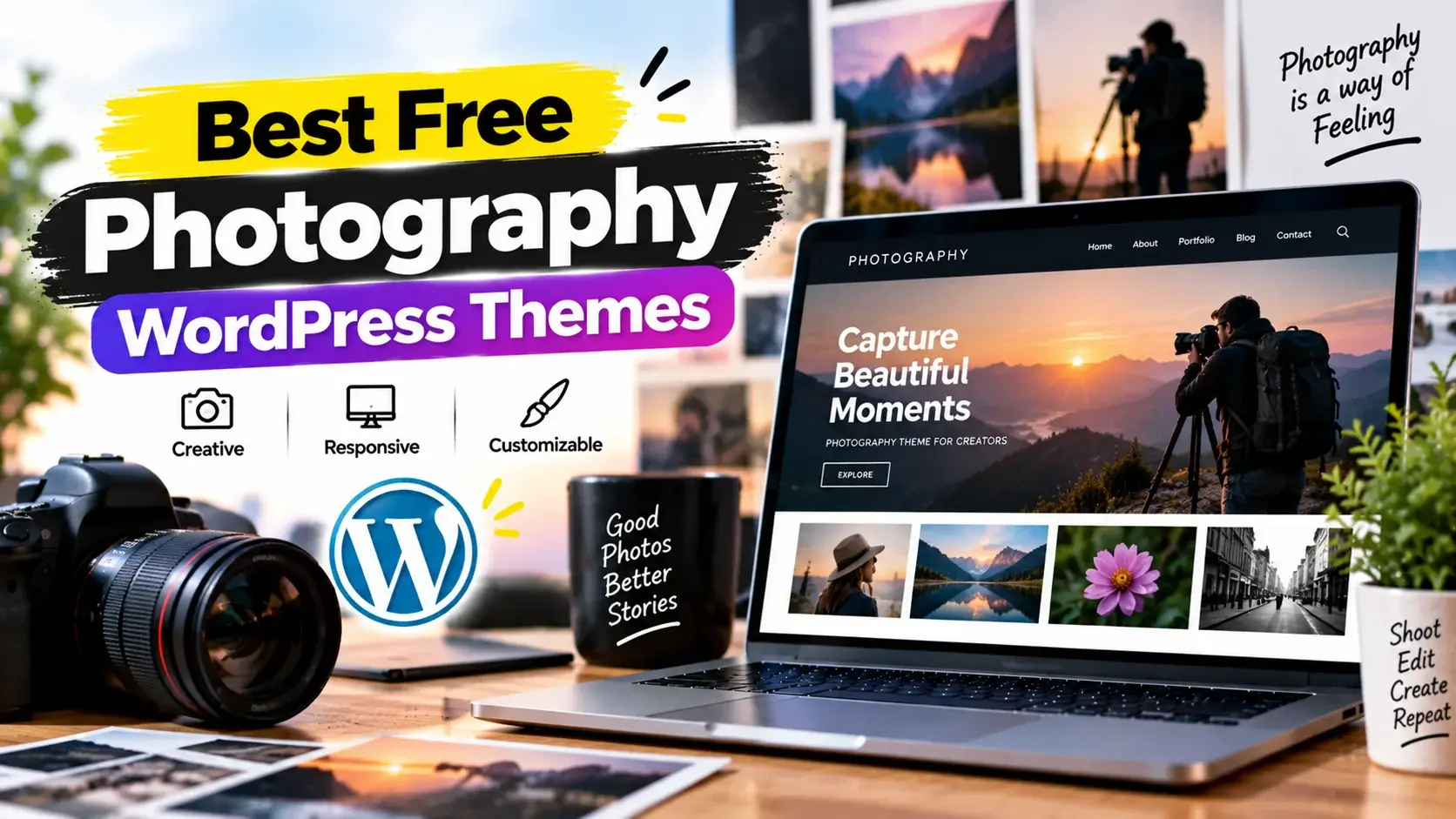 Best Free Photography WordPress Themes for Photographers