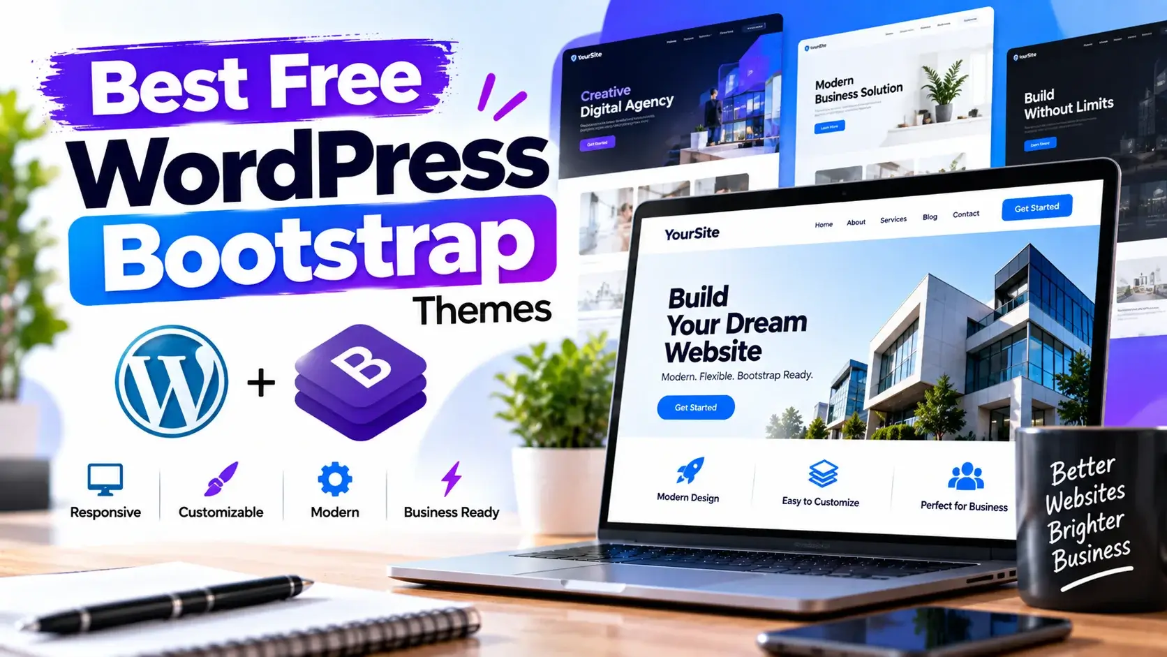 Best Free WordPress Bootstrap Themes for Modern Websites