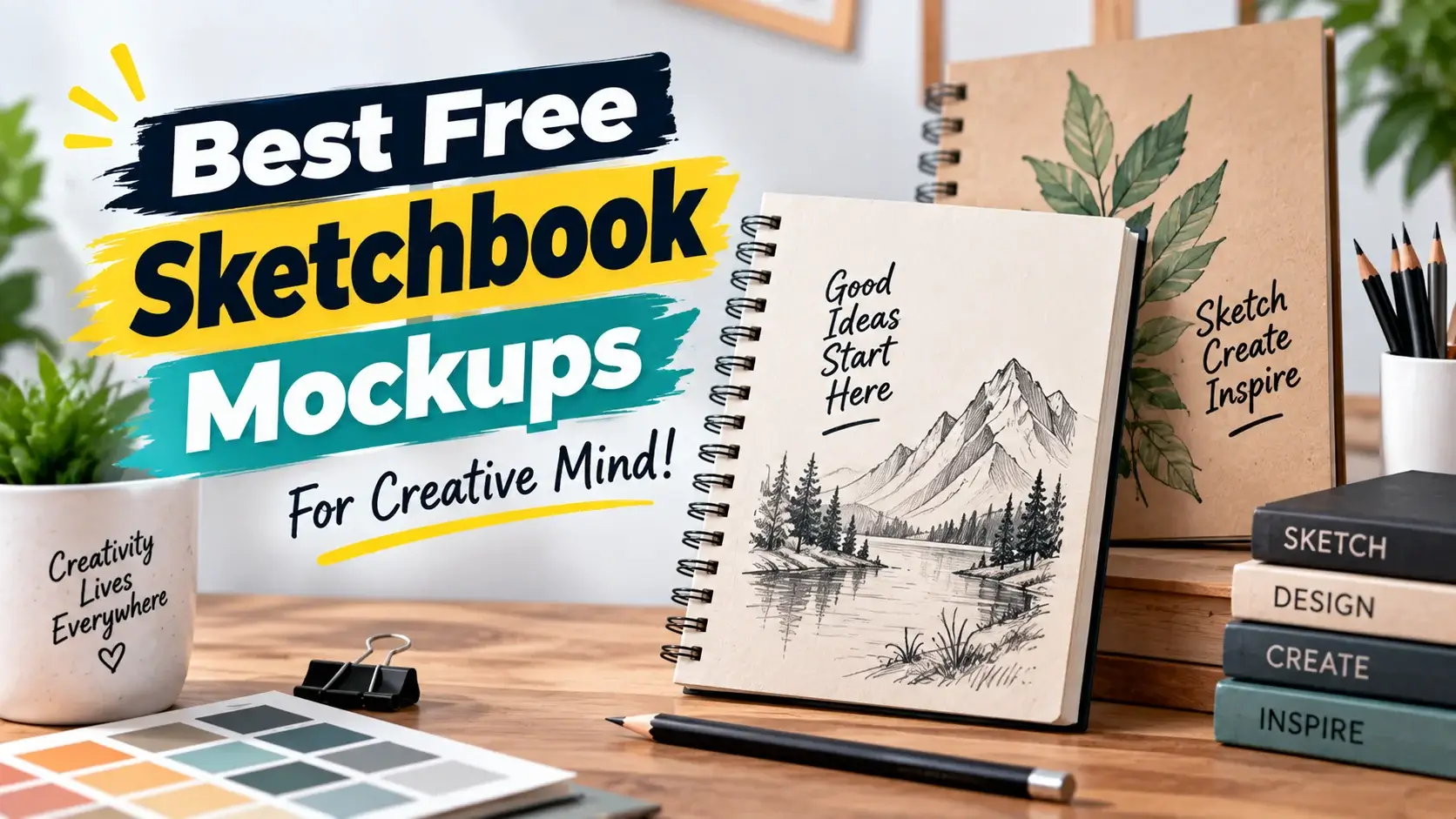 Best Free Sketchbook Mockups for Creative Mind