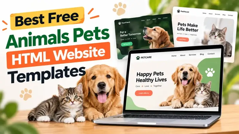 Best Free Animals Pets HTML Website Templates