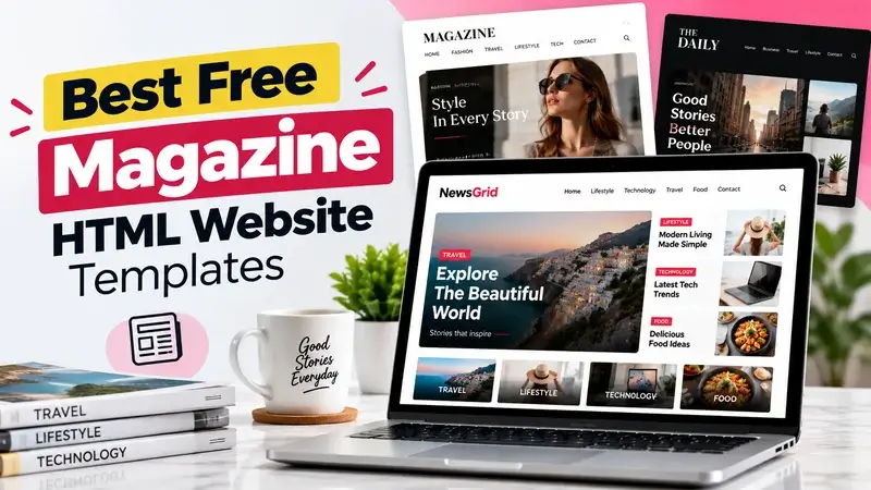 Best Free Magazine HTML Website Templates