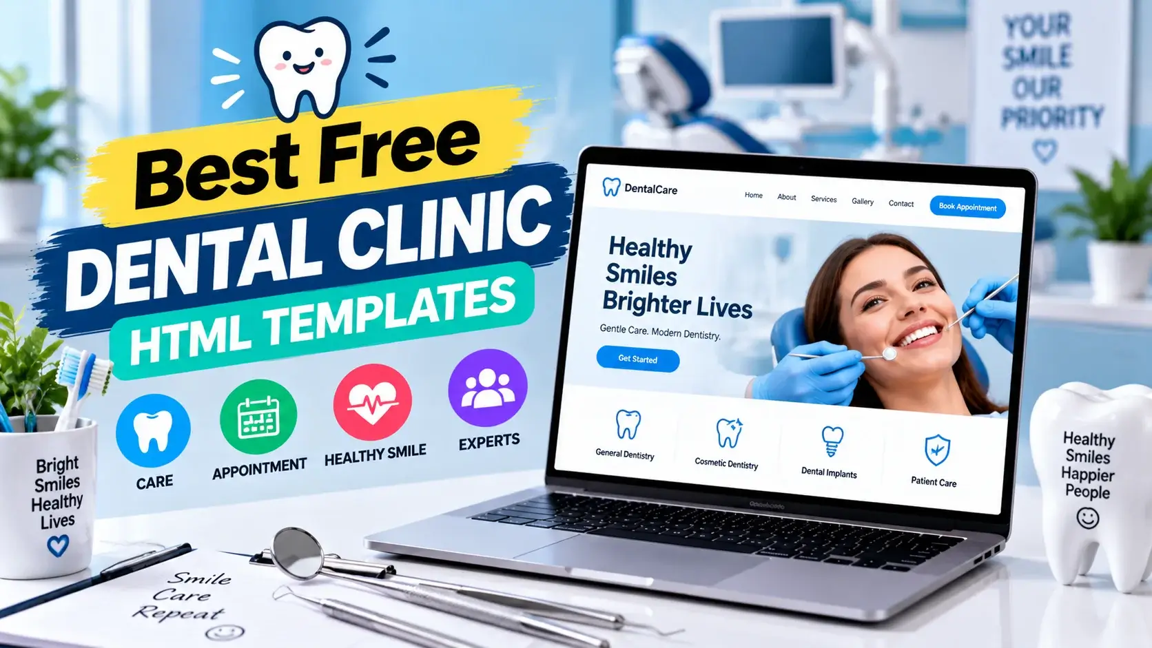 Best Free Dental Clinic HTML Website Templates