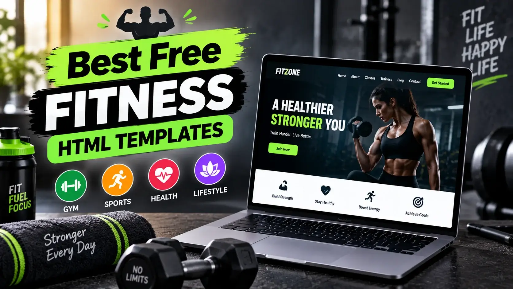 Best Free Fitness HTML Website Templates