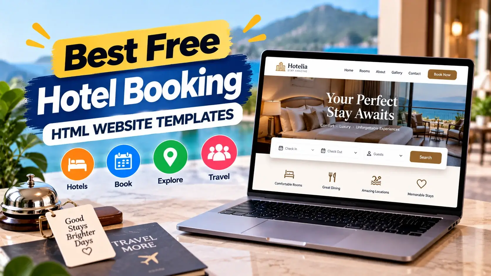 Best Free Hotel Booking HTML Website Templates