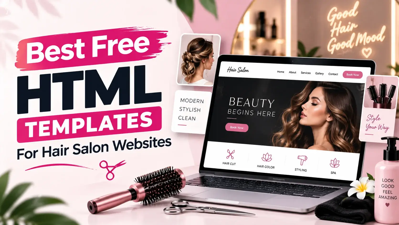 Best Free HTML Templates for Hair Salon Website