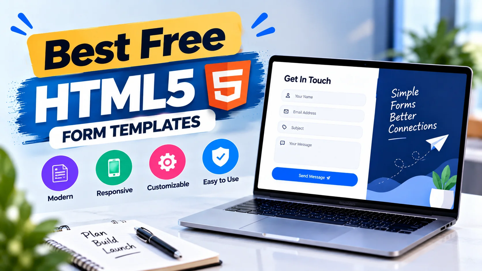 Best Free HTML5 Form Templates for Modern Websites