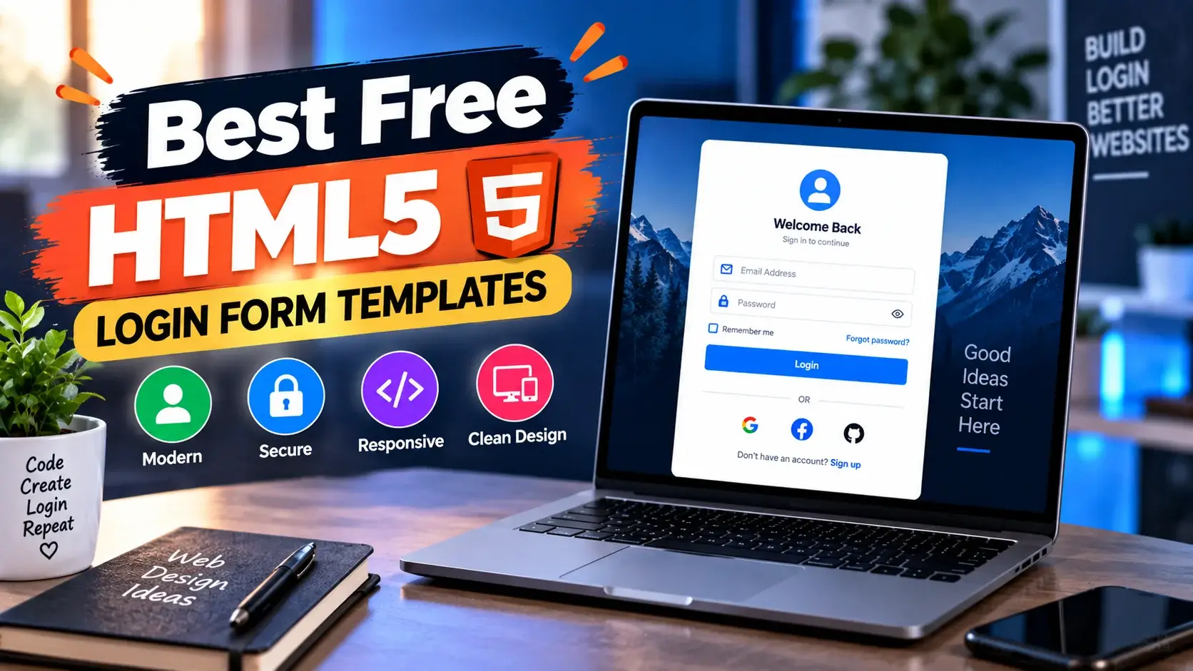 Best Free HTML5 Login Form Templates