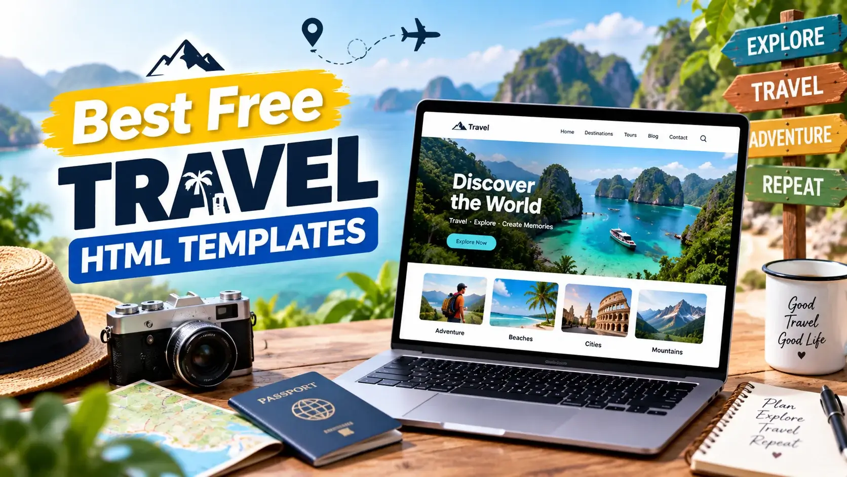 Best Free Travel HTML Website Templates