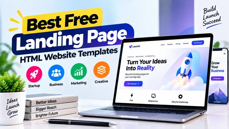 Best Free Landing Page HTML Website Templates